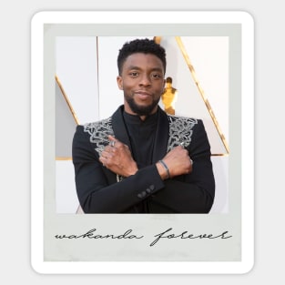 Chadwick Boseman (Wakanda Forever Polaroid) Sticker